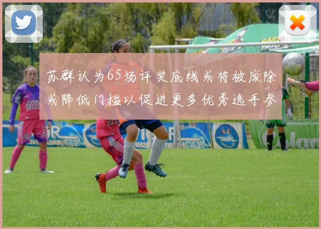 苏群认为65场评奖底线或将被废除或降低门槛以促进更多优秀选手参与